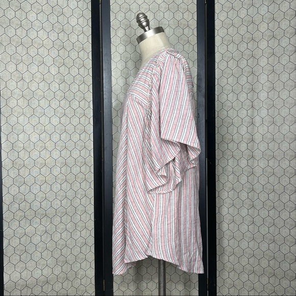 GiGiO Striped Spring Picnic Ruffle Top - Picture 2 of 10